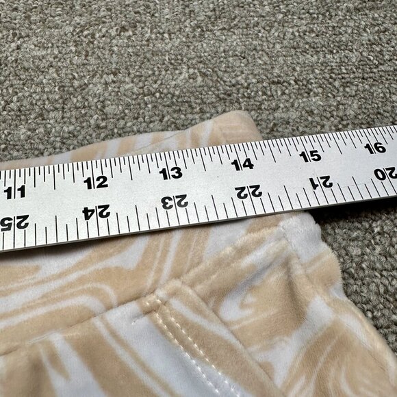 Juicy Couture Tan & White Swirl Velour Sweatpants in Womens Medium - Picture 2 of 5